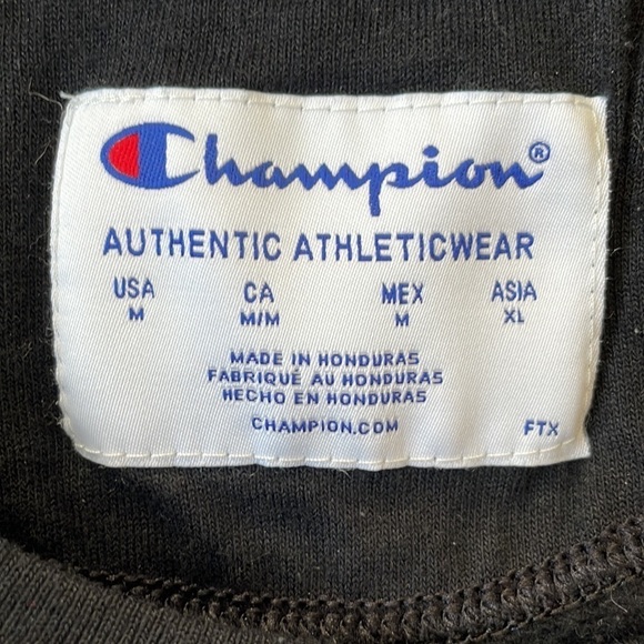 EC Champion Black Crew Neck Sweatshirt - Size M - Picture 3 of 4